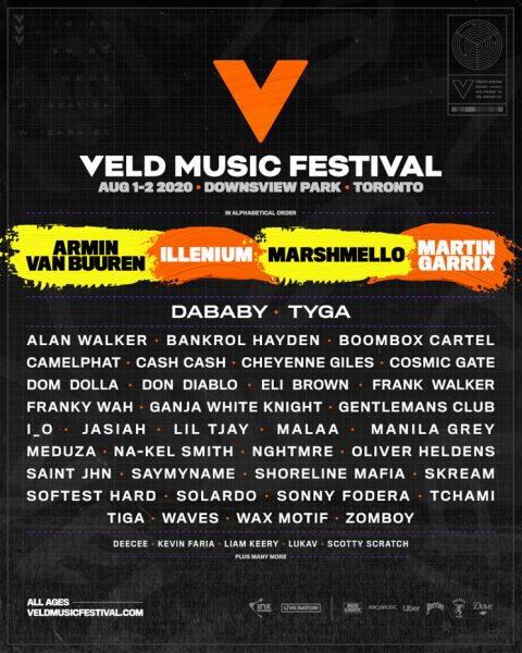 Veld Phase 1 2020 Lineup